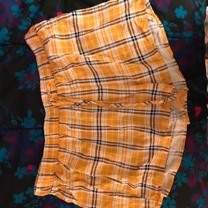 plaid flannel flows shorts